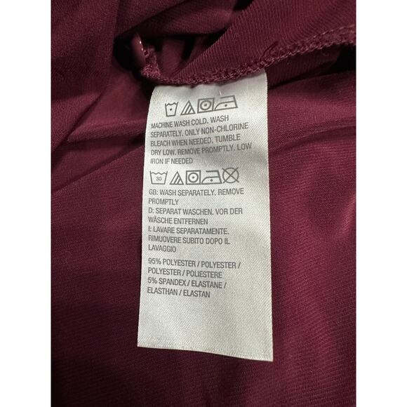 Susan Graver Liquid Knit 2 in 1 Open Cardigan Tank Burgundy Stretch XL  
Party - Picture 5 of 10